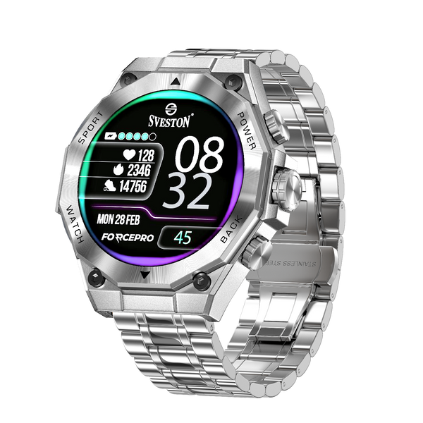 ForcePro Chain Smartwatch + Silicon Strap